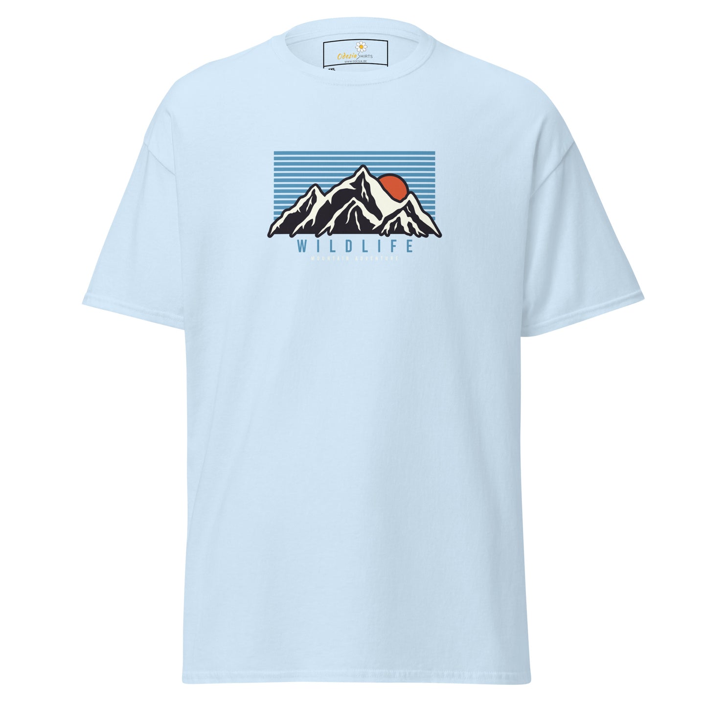 Unisex classic t-shirt - ADVENTURE MOUNTAIN SUNSET - BIG