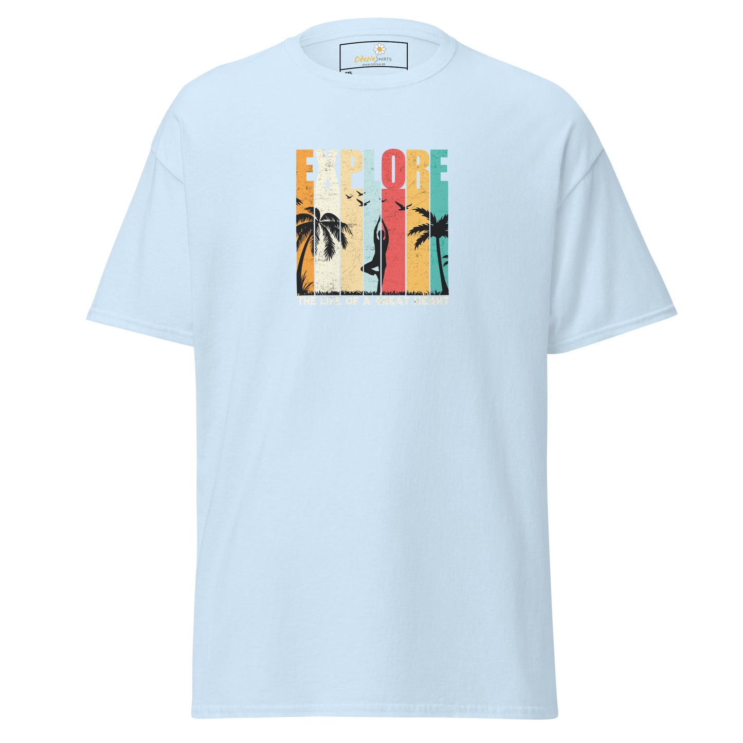 Unisex classic t-shirt - ADVENTURE EXPLORE GREAT HEART - BIG