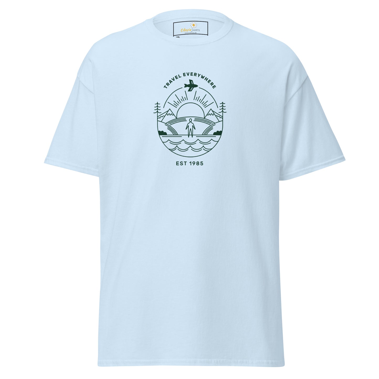 Unisex classic t-shirt - ADVENTURE TRAVEL EVERYWHERE - BIG