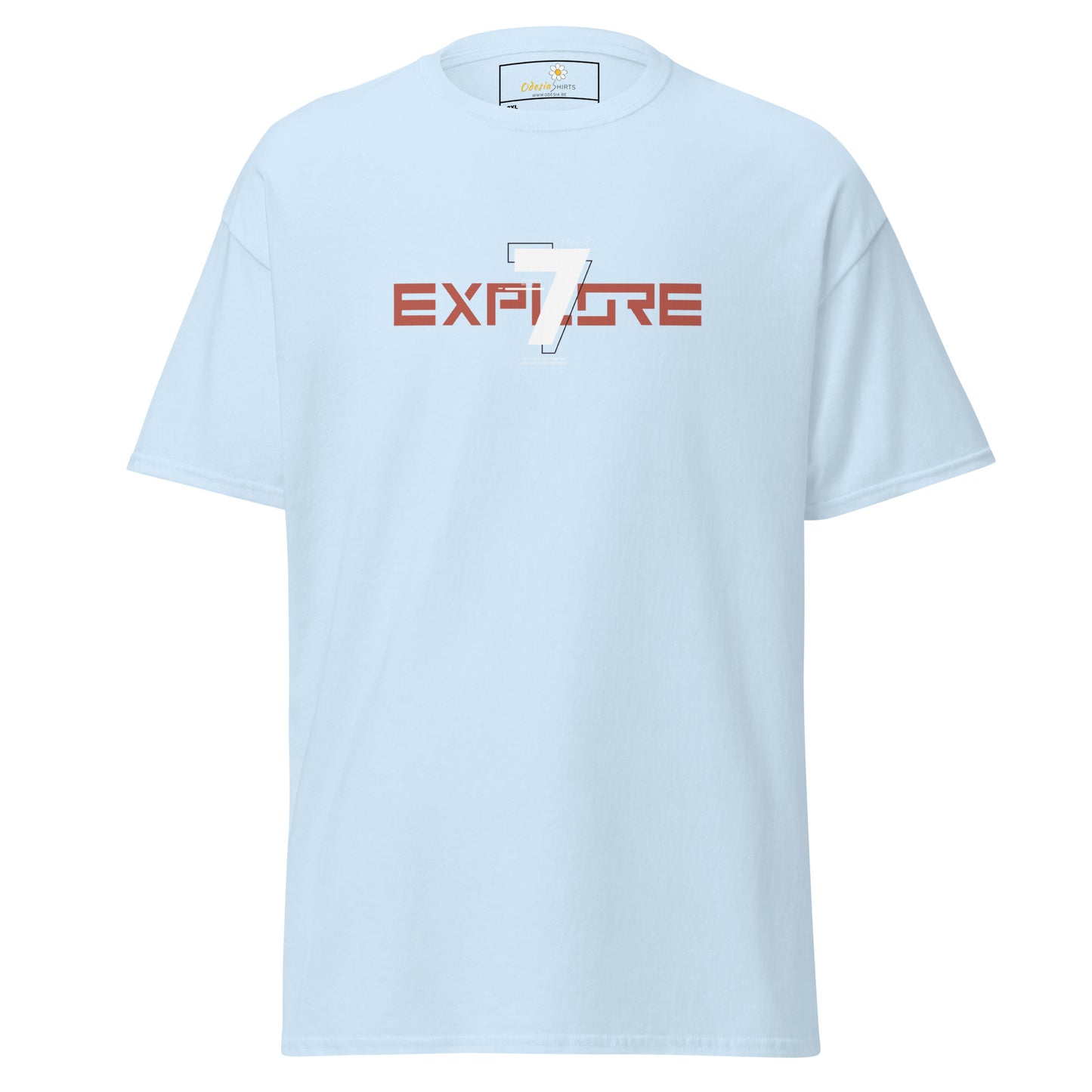 Unisex classic t-shirt - ADVENTURE TEXT EXPLORE 7 - BIG