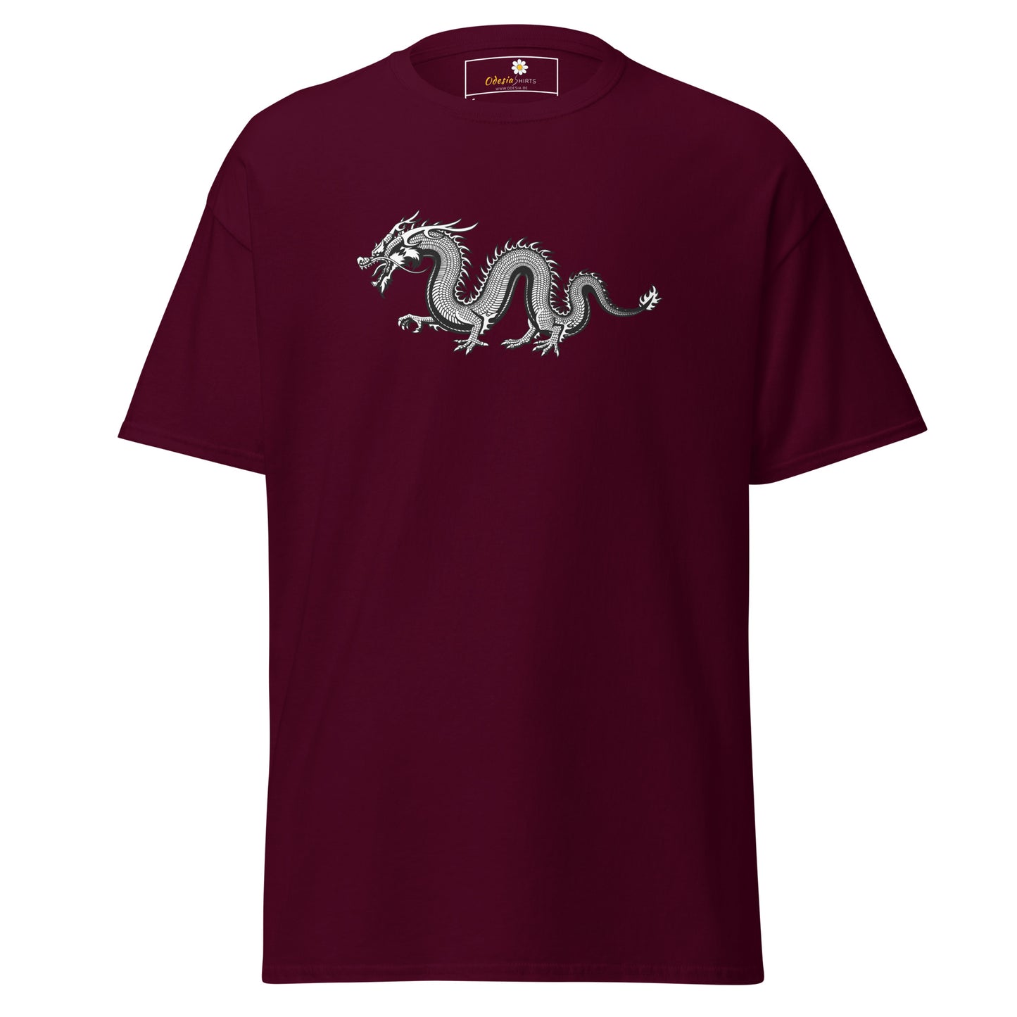 T-shirt classique unisexe - DRAGON GRIS MYSTIQUE - RÉGULIER