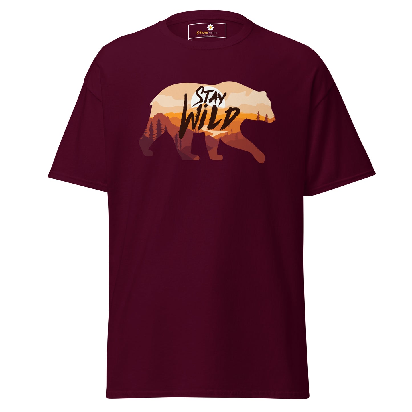 Unisex classic t-shirt - ADVENTURE WILD LIFE STAY WILD - REGULAR