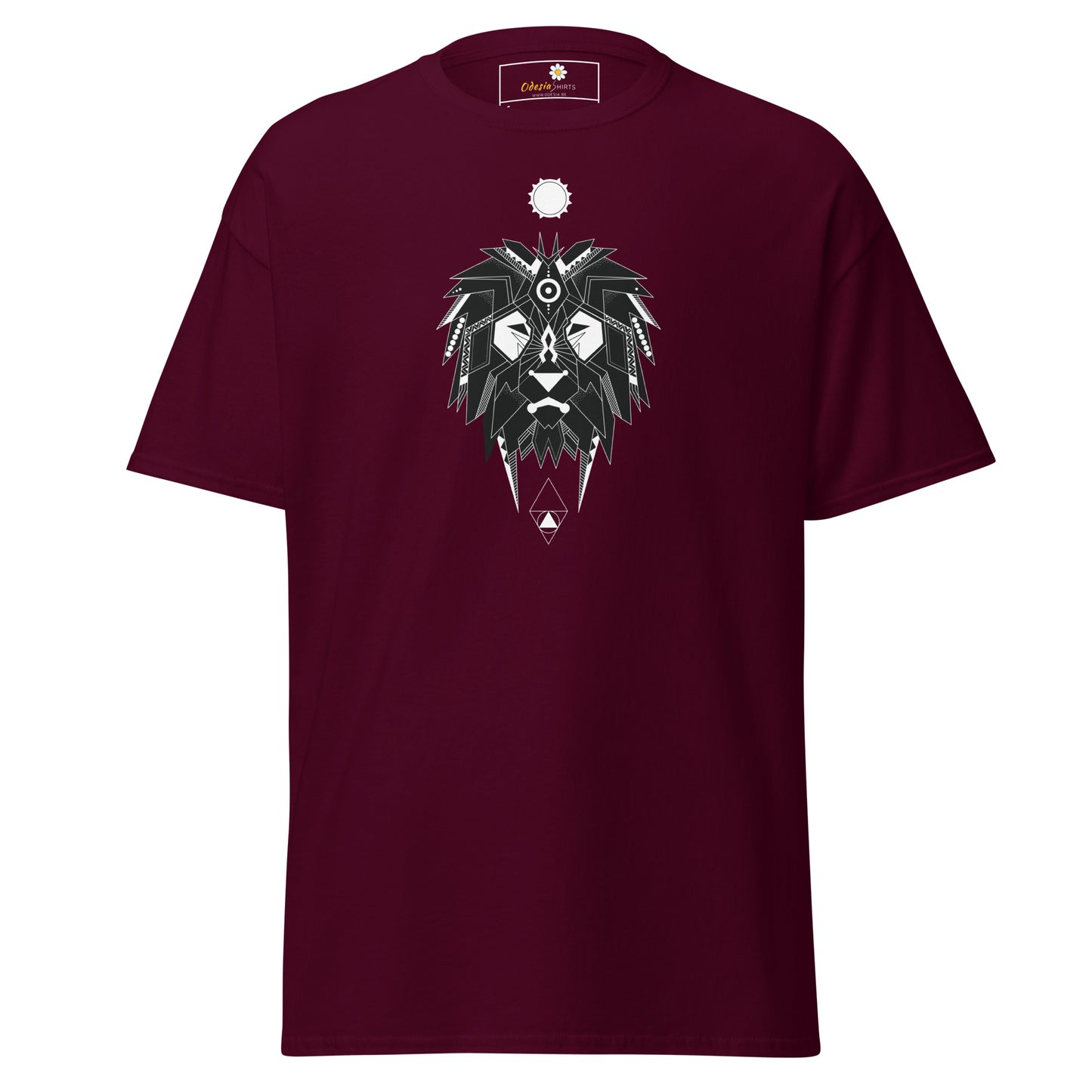 Unisex classic t-shirt - ABSTRACT MYSTIC LION HEAD - REGULAR