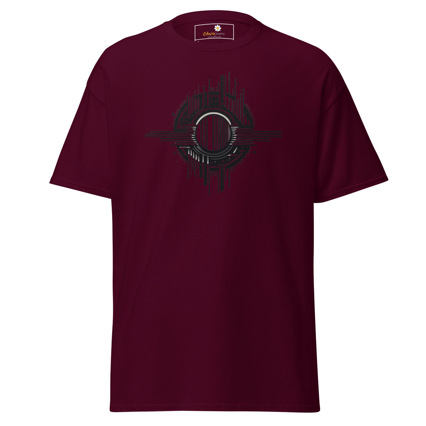 Unisex classic t-shirt - ABSTRACT SPHERE LINES - REGULAR