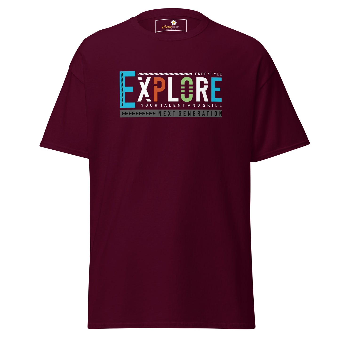 Unisex classic t-shirt - ADVENTURE EXPLORE FREESTYLE - REGULAR