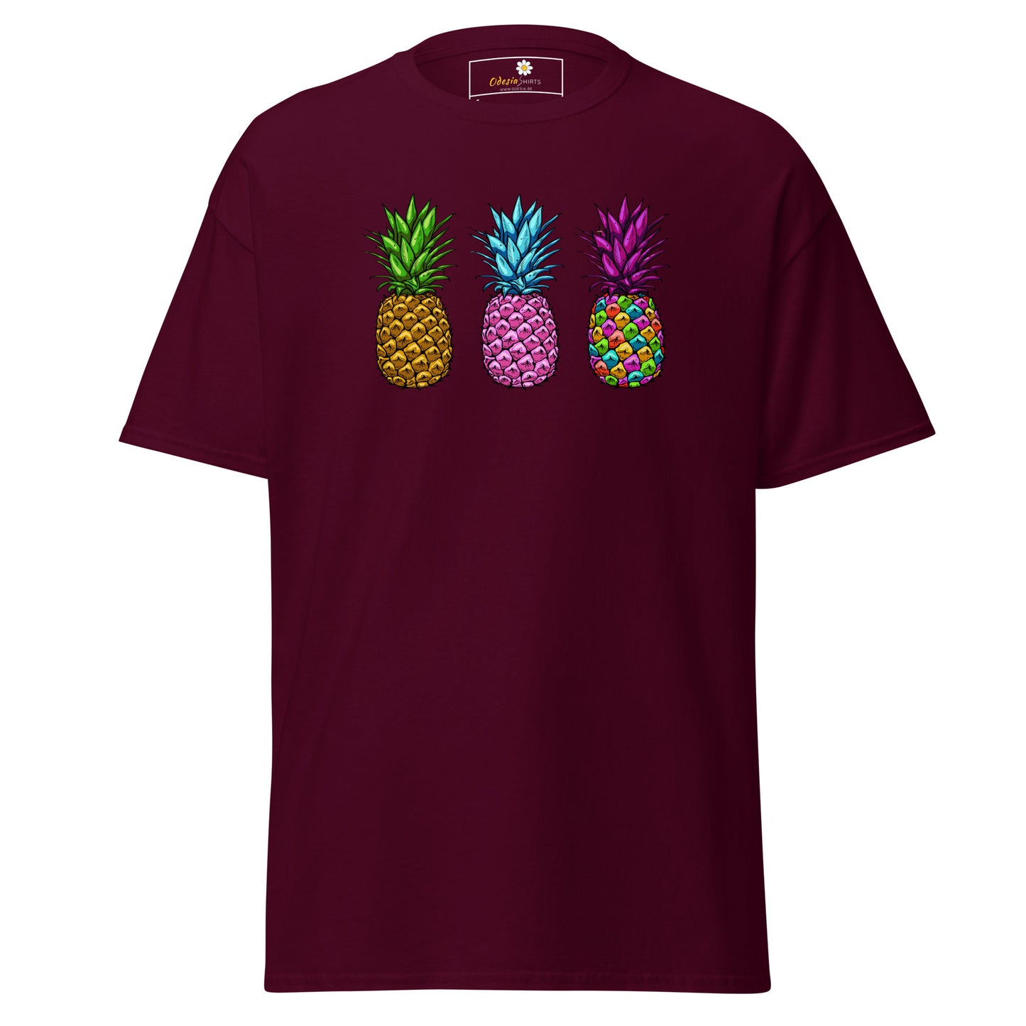 Unisex classic t-shirt - ORGANIC FRUIT PINEAPPLE COLORS - REGULAR