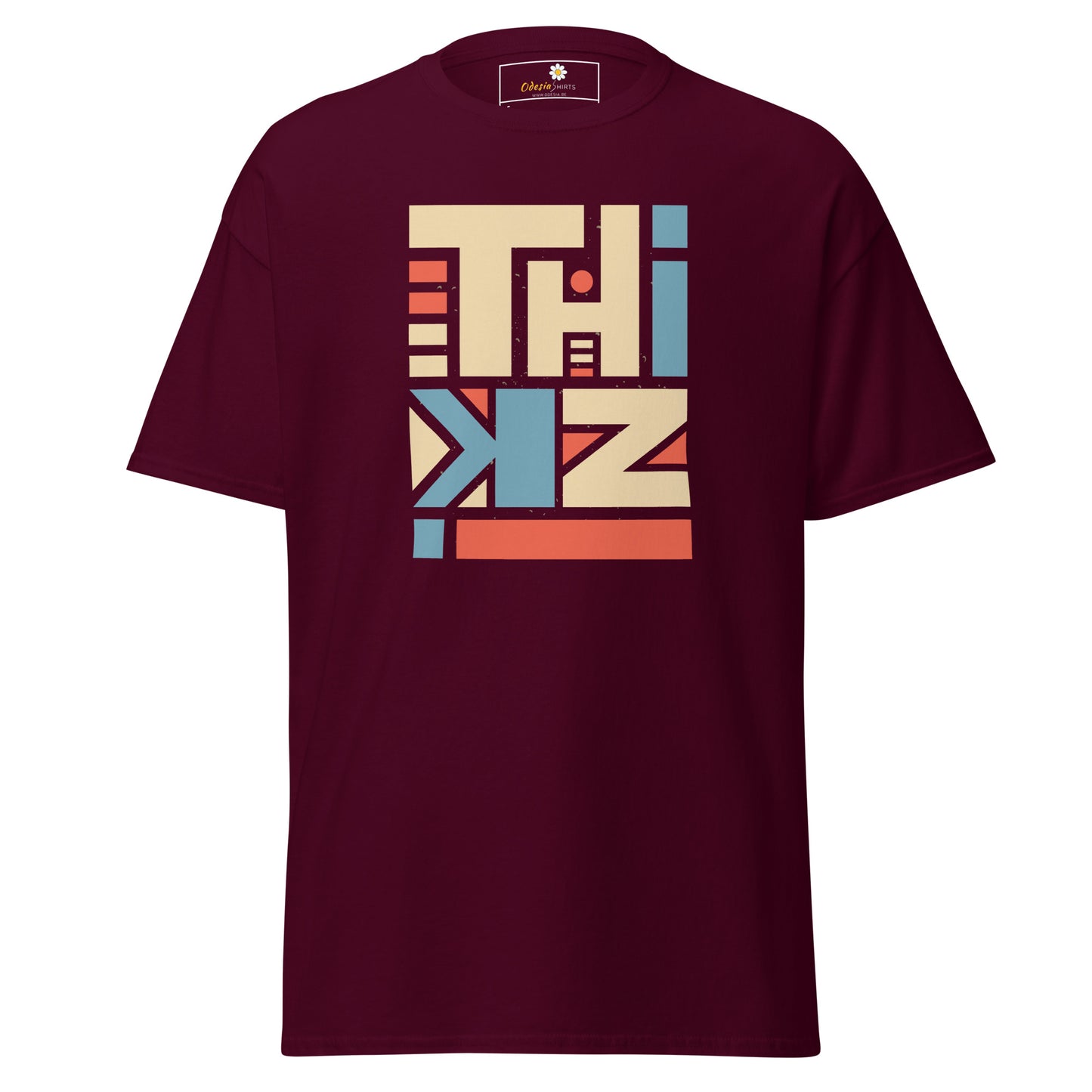 Unisex classic t-shirt - ABSTRACT TEXT THINK - REGULAR