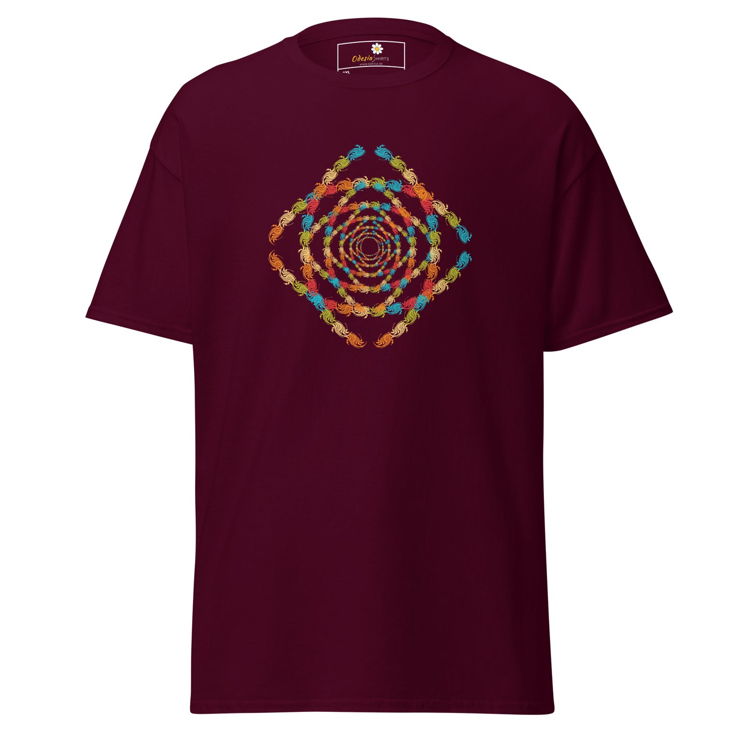 Unisex classic t-shirt - ABSTRACT SQUARE TUNNEL - BIG