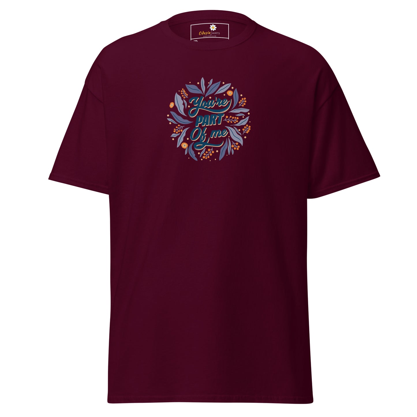 Unisex classic t-shirt - POSITIVE TEXT YOU ARE PART OF ME - BIG