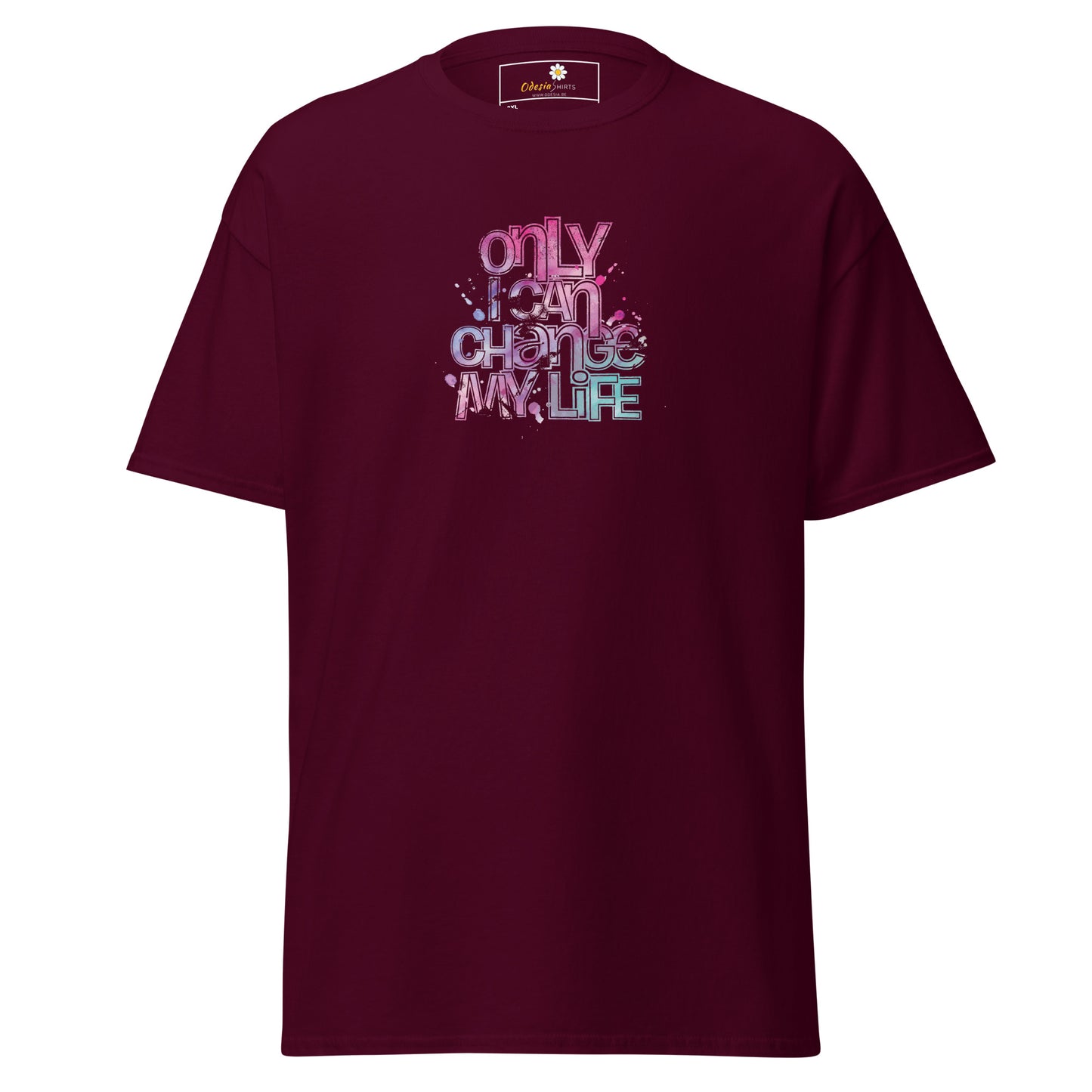 Heren klassiek t-shirt - TEKST ALLEEN KAN IK VERANDEREN - GROOT