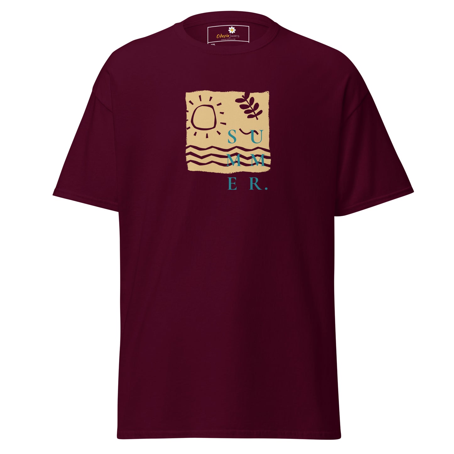 Heren klassiek t-shirt - SUMMER SEA NATURE - GROOT