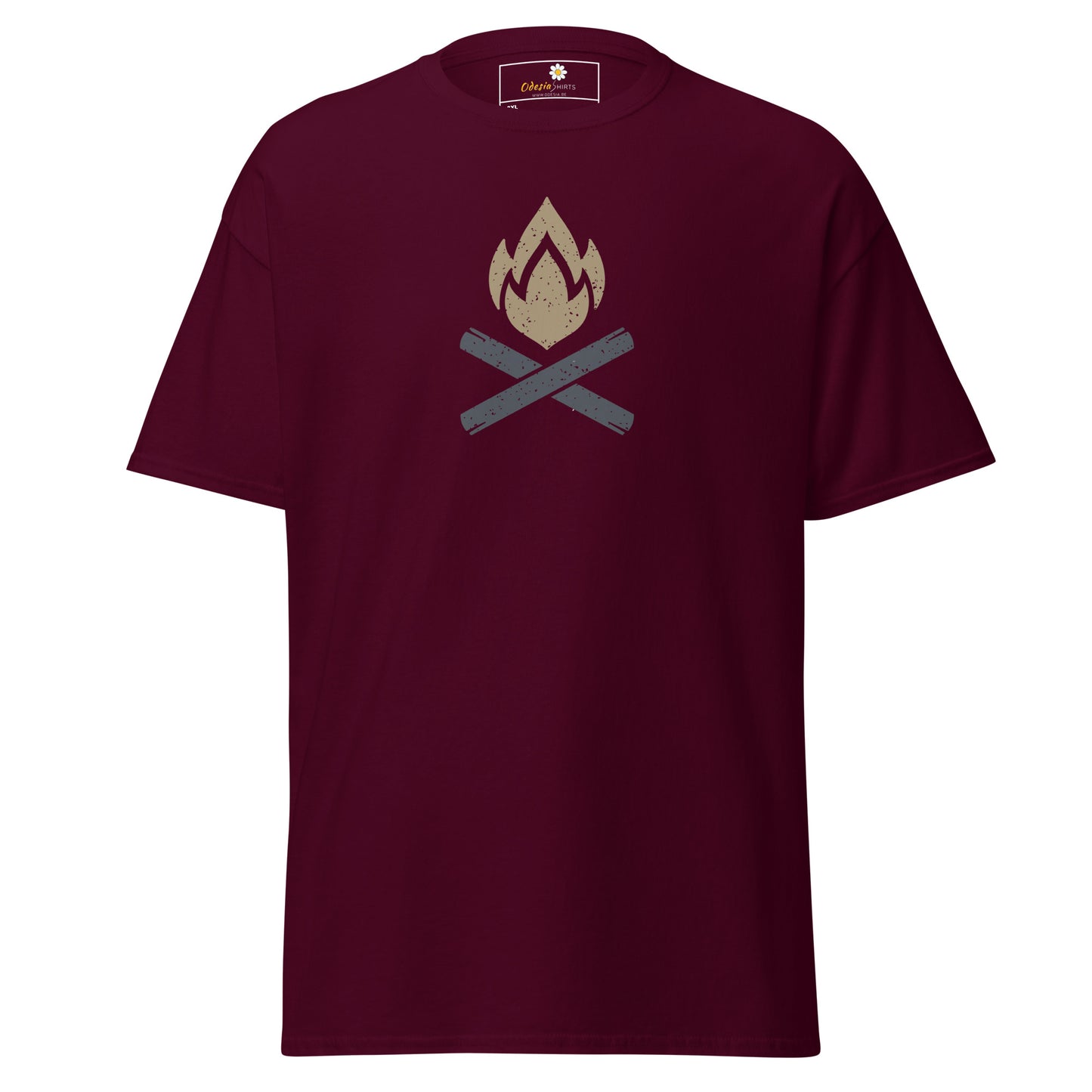 Unisex classic t-shirt - ADVENTURE CAMP FIRE - BIG
