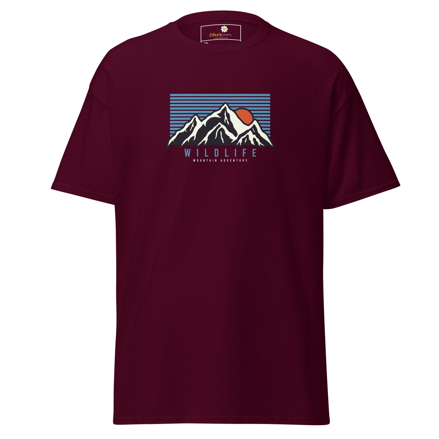 Unisex classic t-shirt - ADVENTURE MOUNTAIN SUNSET - BIG