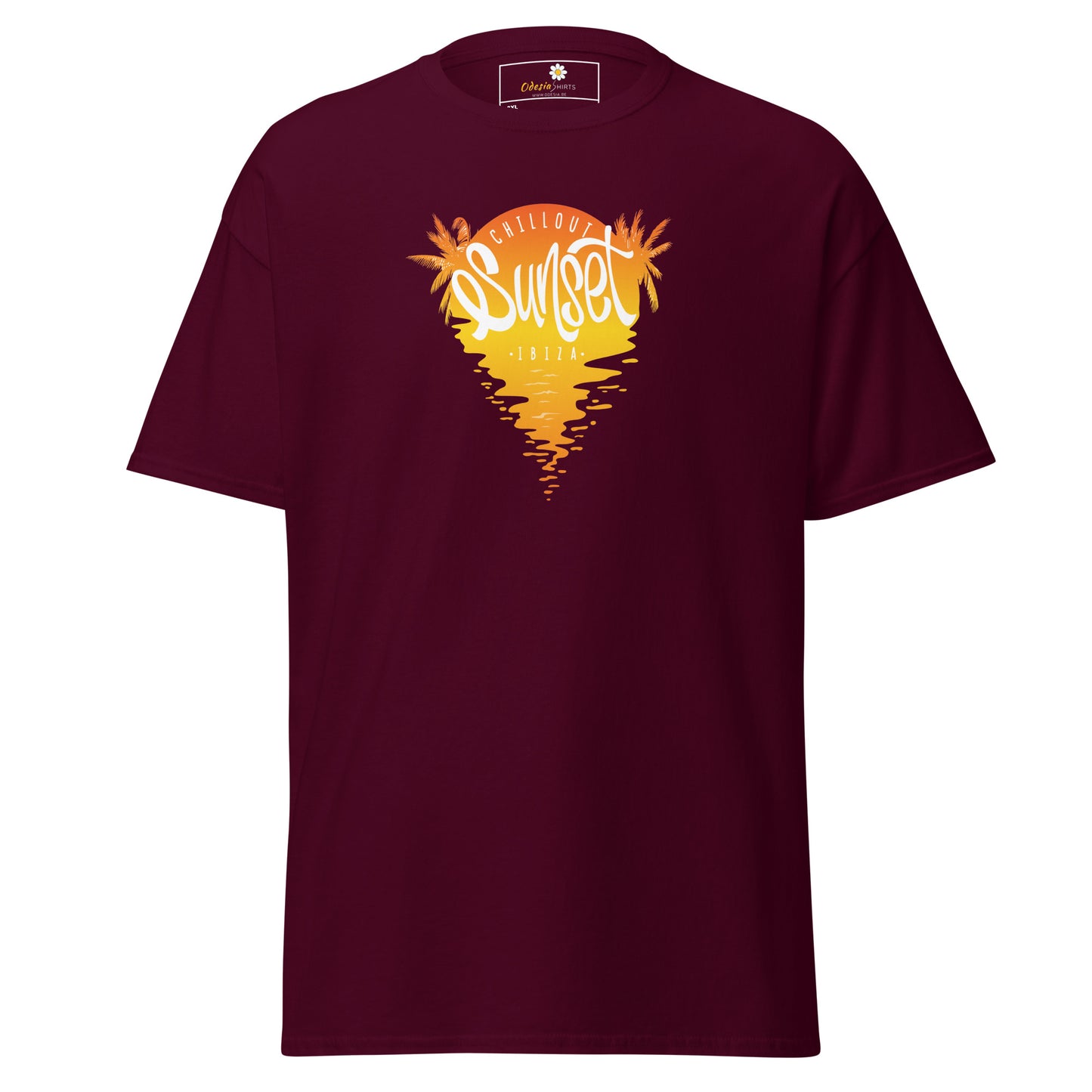T-shirt classique pour homme - SUMMER IBIZA SUNSET - BIG