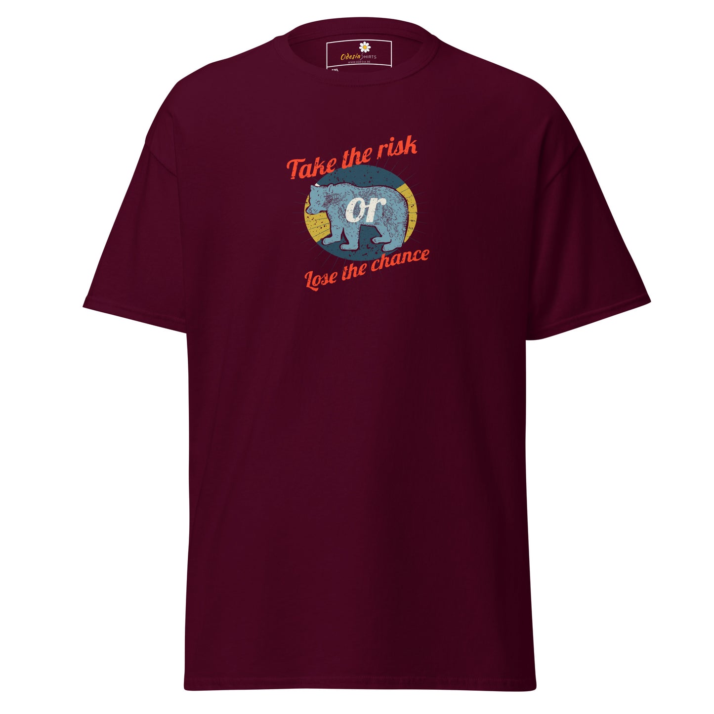 Unisex classic t-shirt - ADVENTURE TAKE THE RISK LOSE CHANCE - BIG