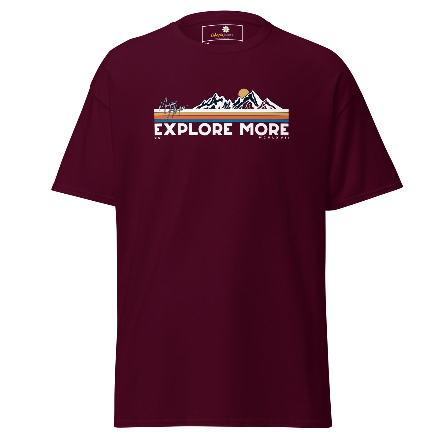 Unisex classic t-shirt - ADVENTURE EXPLORE MORE - BIG