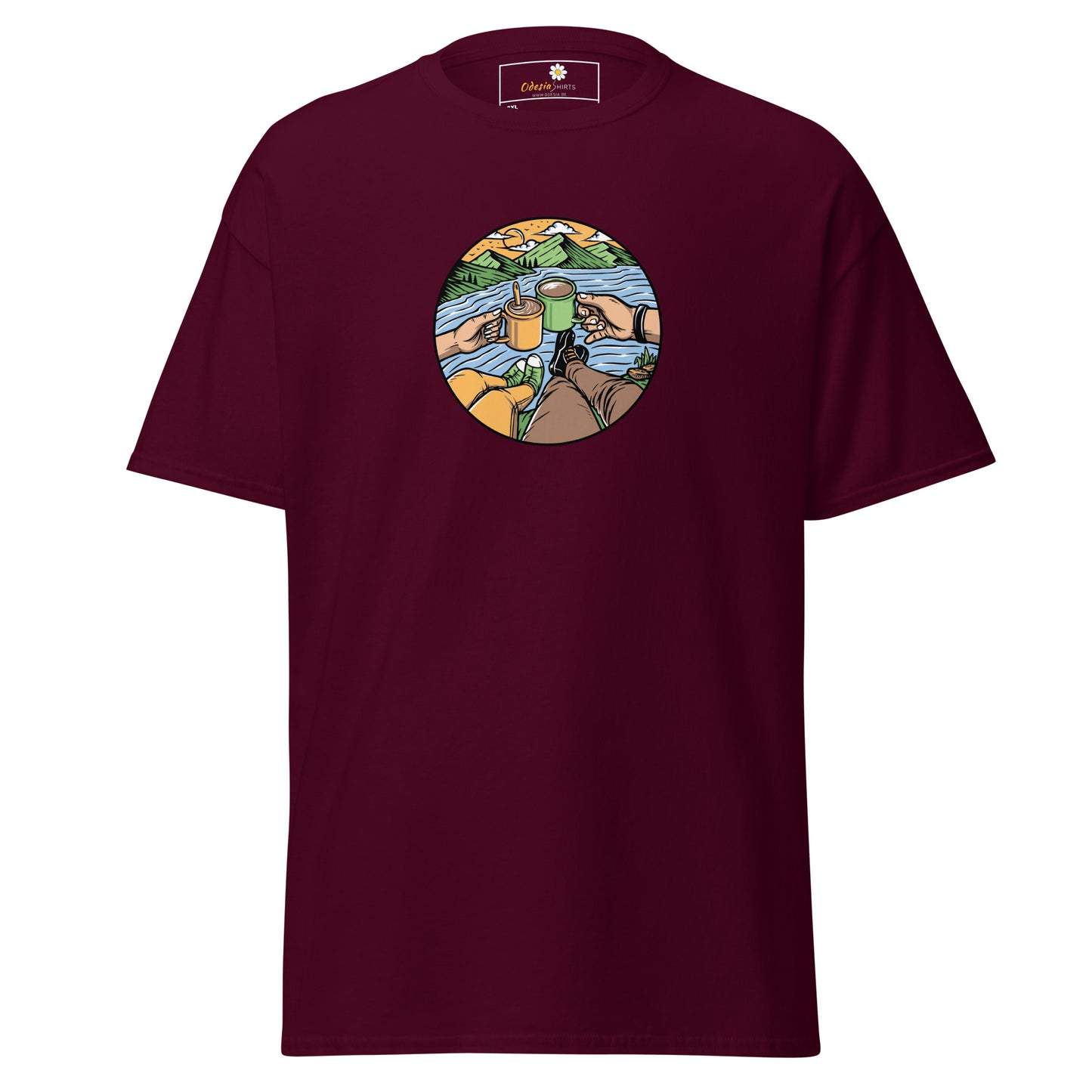 Unisex classic t-shirt - ADVENTURE NATURE TOGETHER - BIG