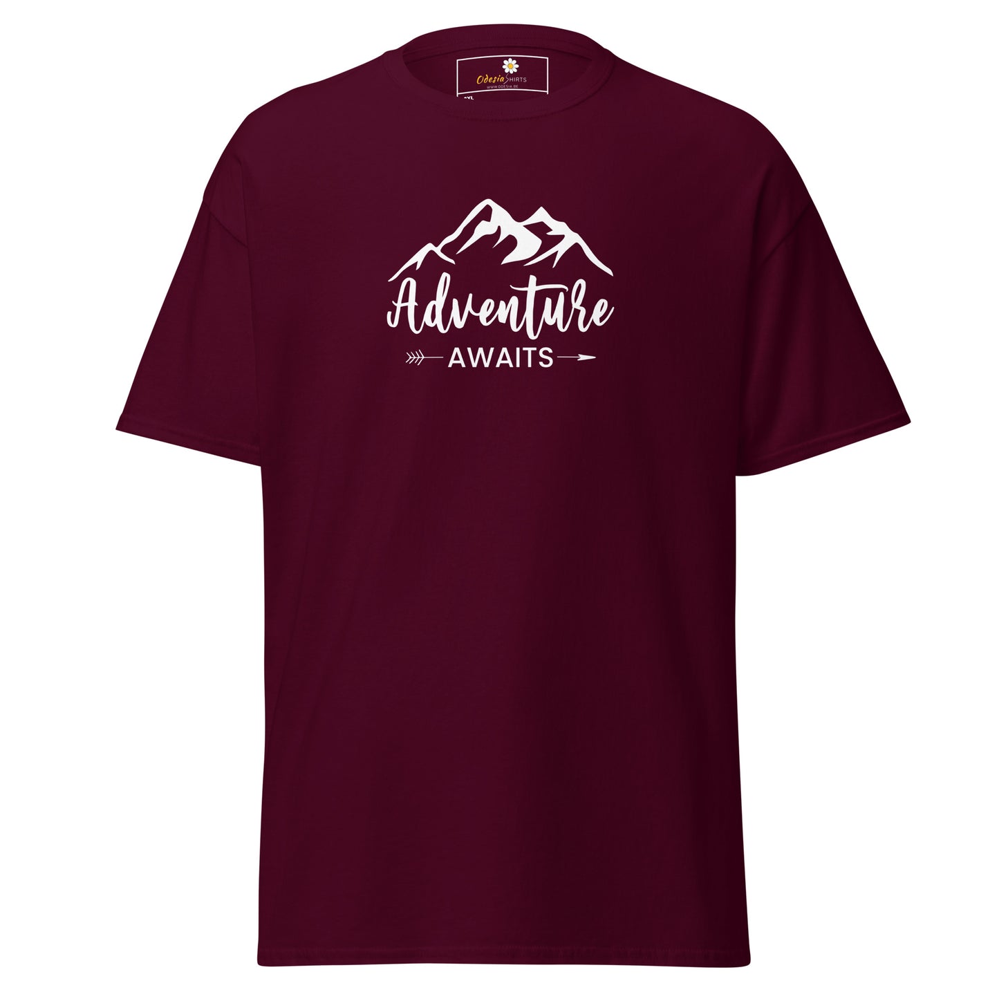 Unisex classic t-shirt - ADVENTURE NATURE AWAITS - BIG