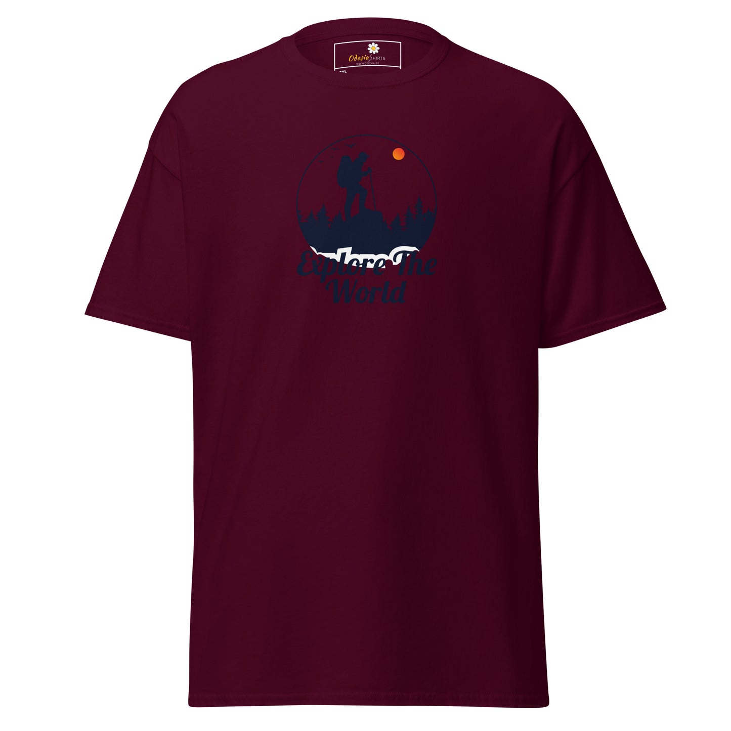 Unisex classic t-shirt - ADVENTURE EXPLORE THE WORLD - BIG