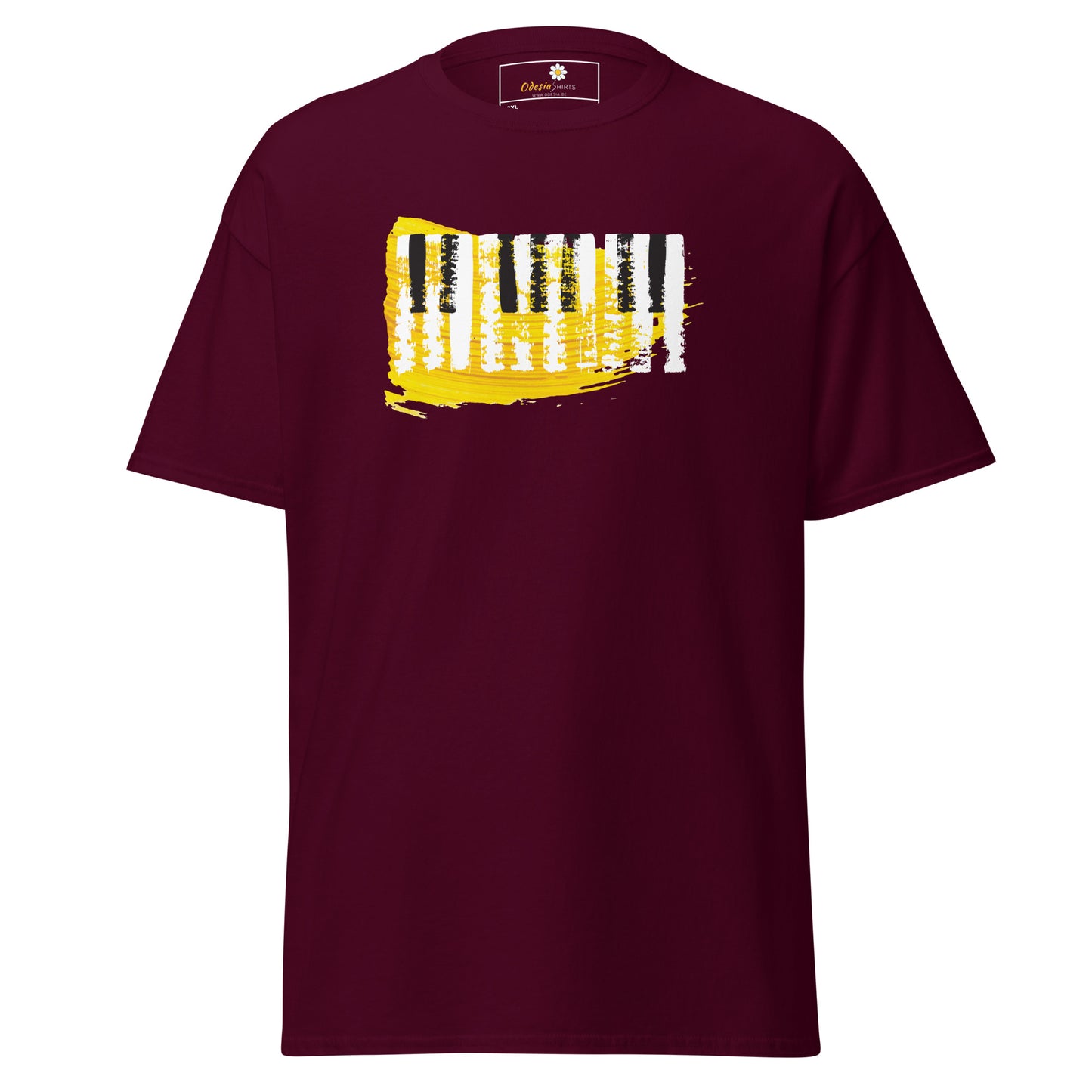 Unisex classic t-shirt - MUSIC PIANO KEYBOARD - BIG