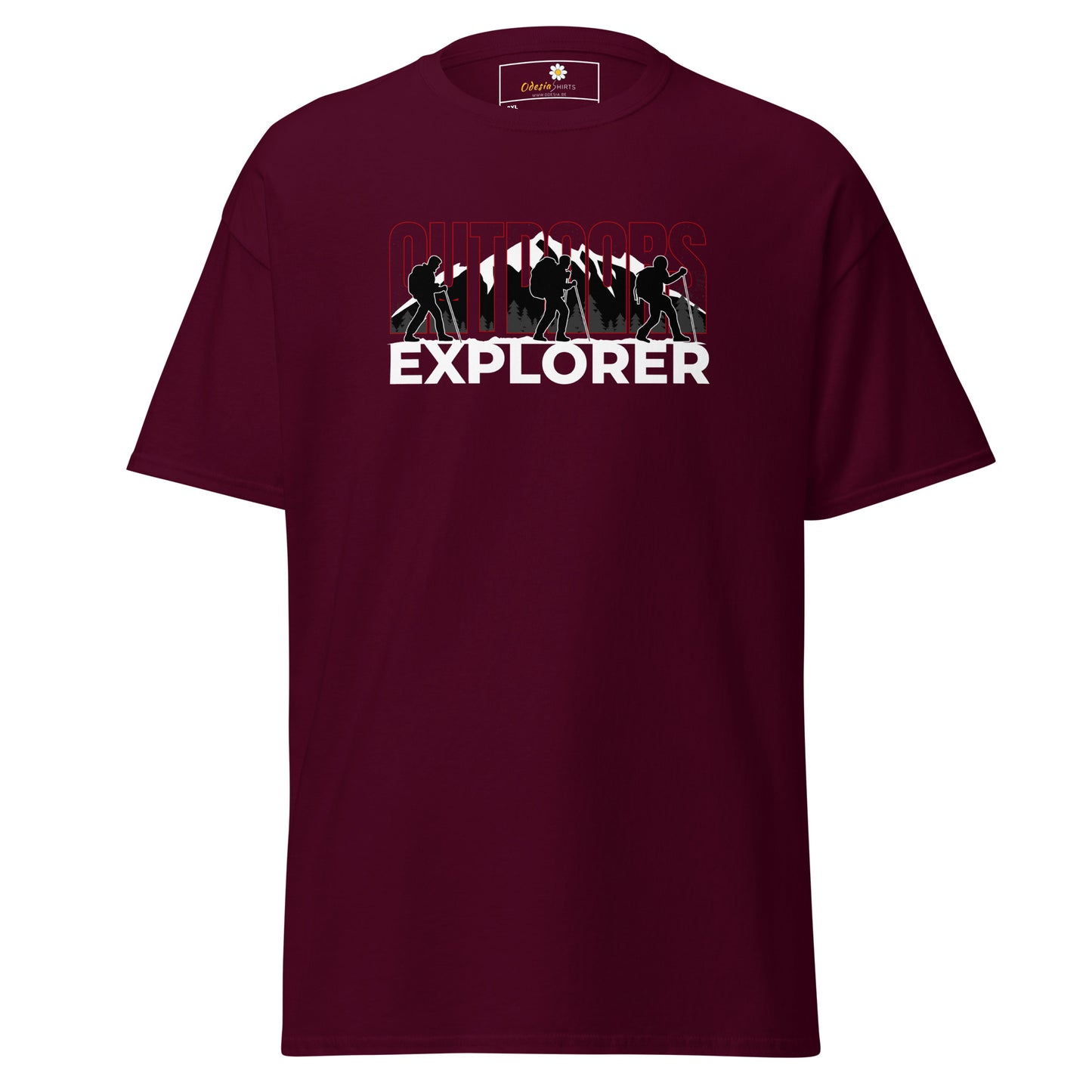 Unisex classic t-shirt - ADVENTURE OUTDOORS EXPLORER - BIG