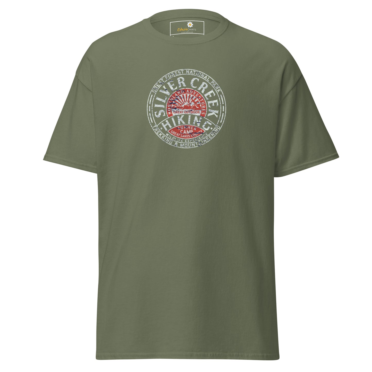 Heren klassiek T-shirt - ADVENTURE SILVER CREEK HIKING - REGULAR