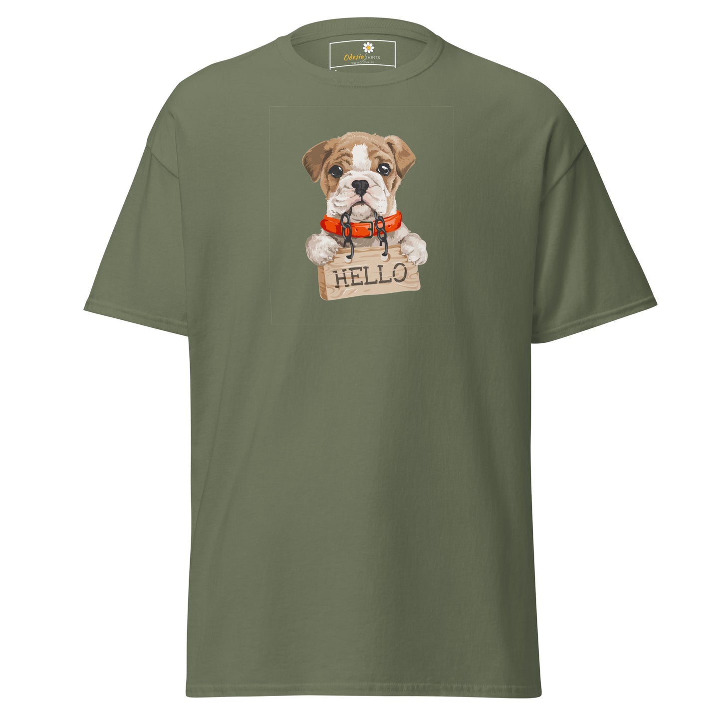 Unisex classic t-shirt - ANIMALS HELLO PUPPY - REGULAR