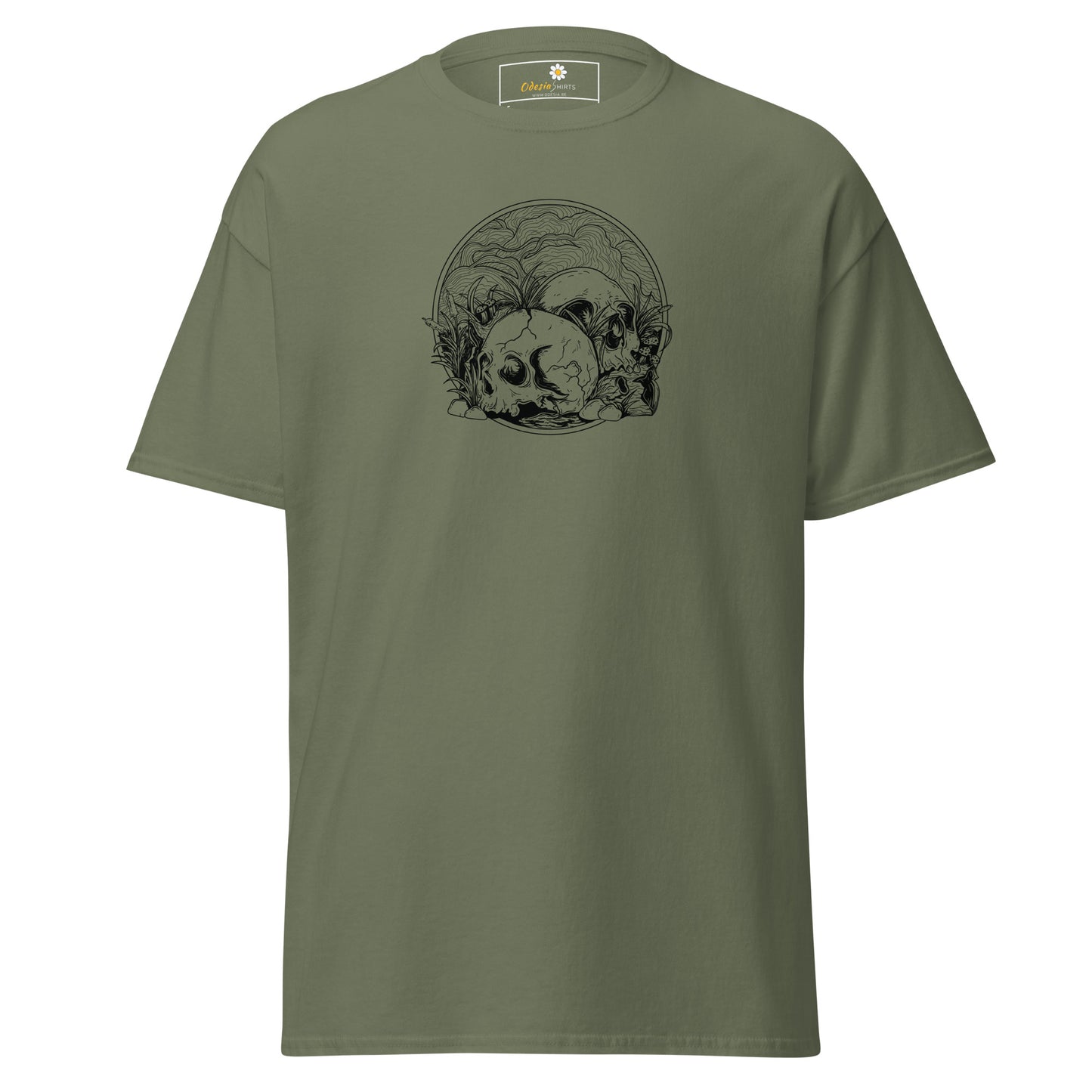 Unisex klassiek t-shirt - SKULL SUMMER SKULLS - REGULAR
