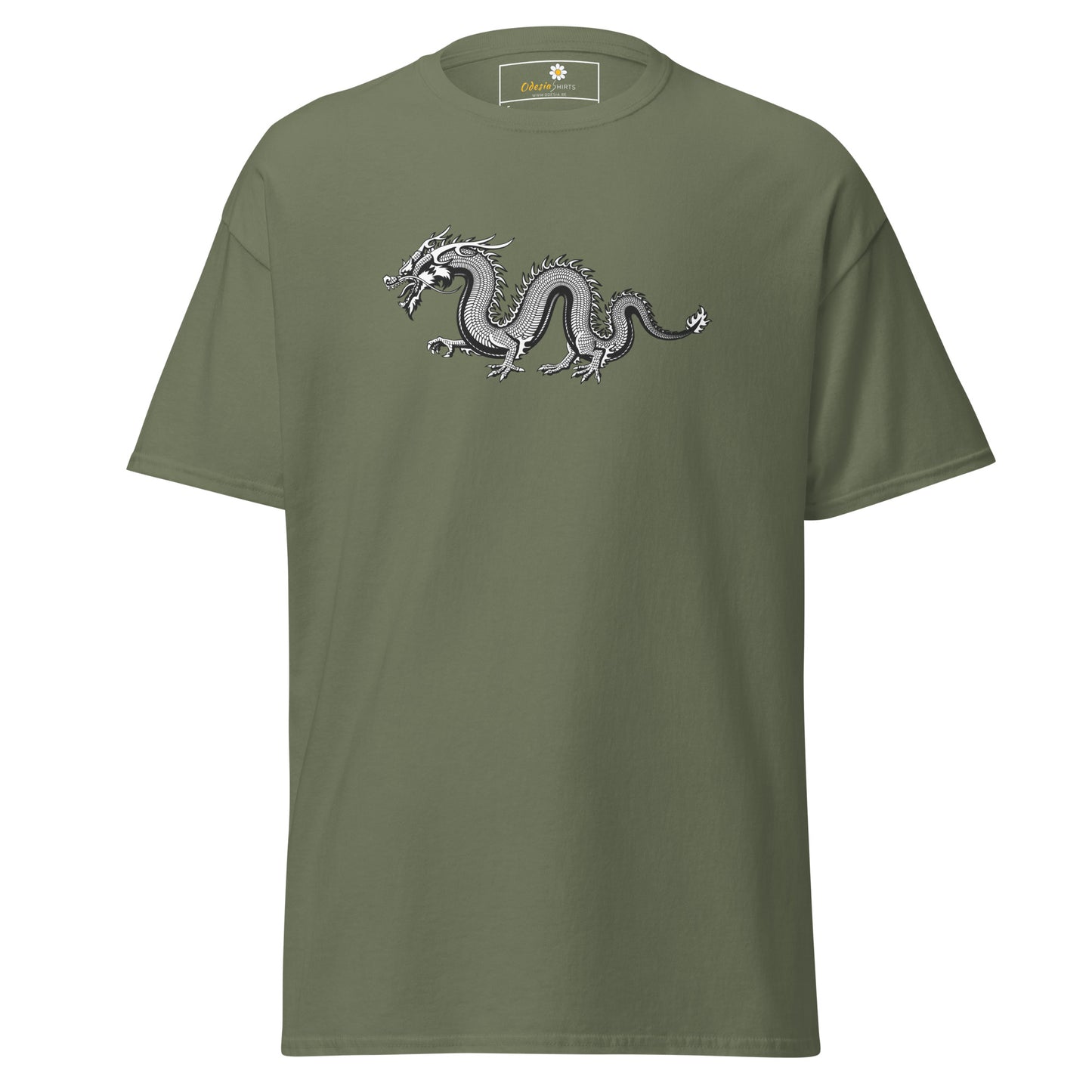 T-shirt classique unisexe - DRAGON GRIS MYSTIQUE - RÉGULIER