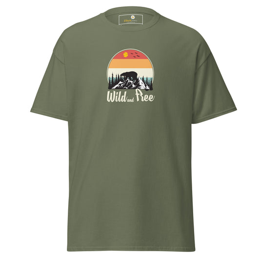 Unisex classic t-shirt - ADVENTURE WILD AND FREE - REGULAR