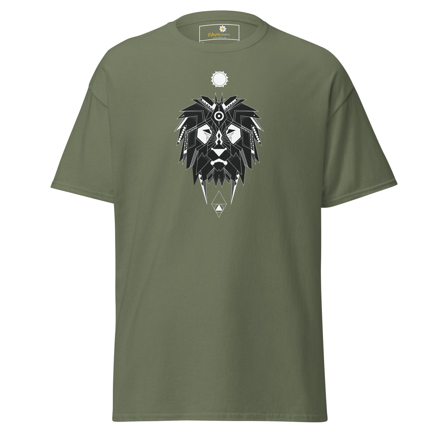 Unisex classic t-shirt - ABSTRACT MYSTIC LION HEAD - REGULAR