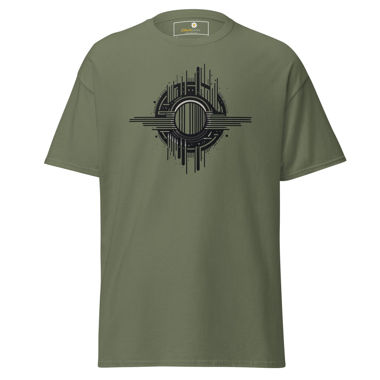 Unisex classic t-shirt - ABSTRACT SPHERE LINES - REGULAR
