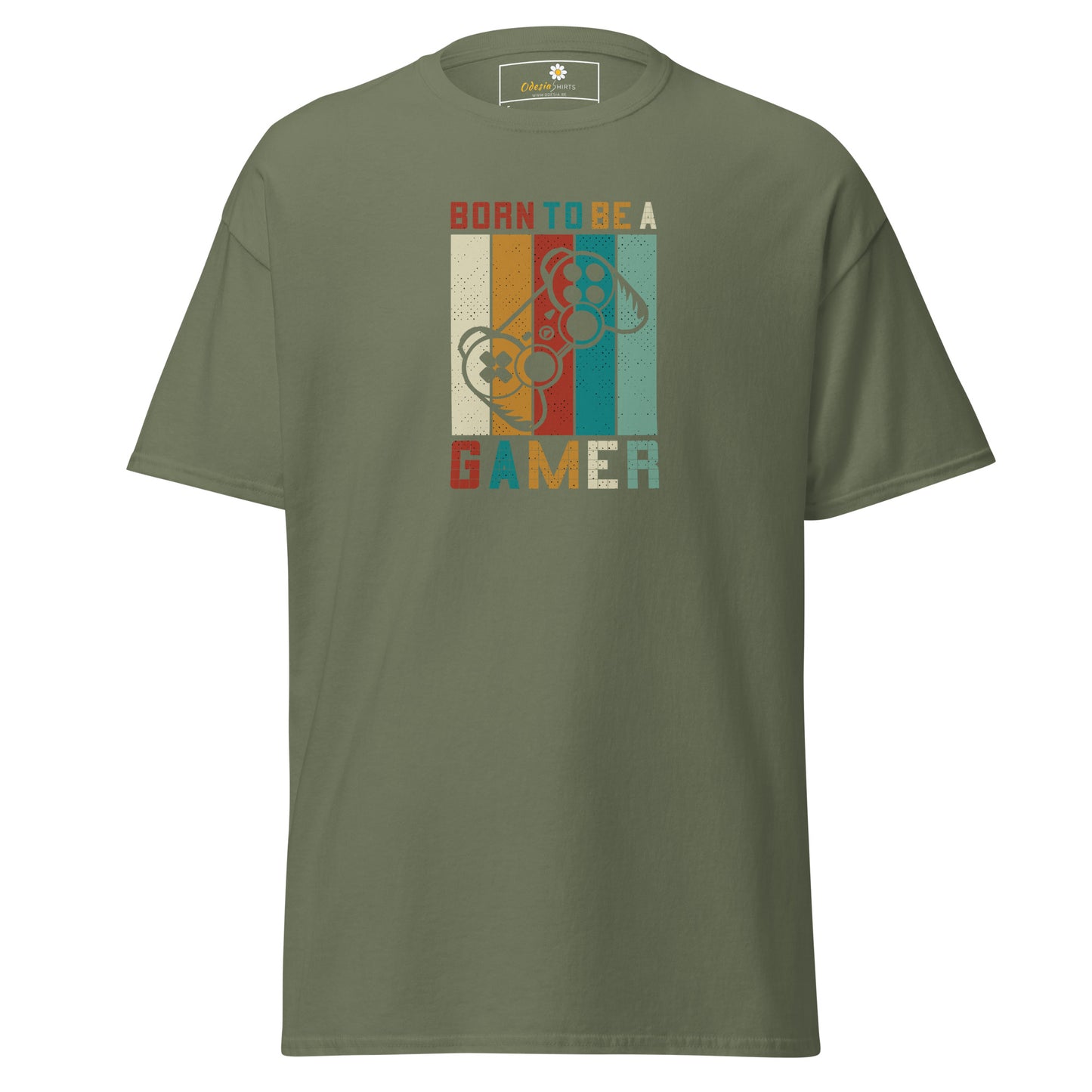 T-shirt classique unisexe - GAMERS BORN TO BE A GAMER - REGULAR