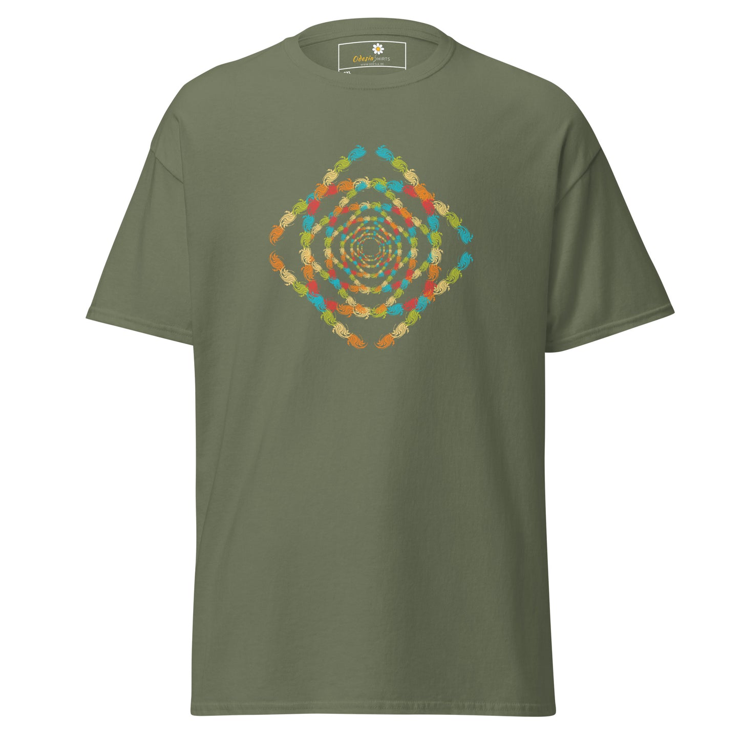 Unisex classic t-shirt - ABSTRACT SQUARE TUNNEL - BIG
