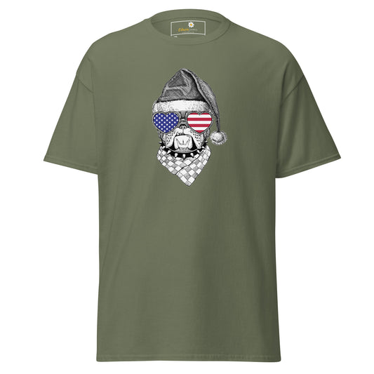 T-shirt classique unisexe - ANIMAUX TÊTE DE CHIEN USA - GRAND