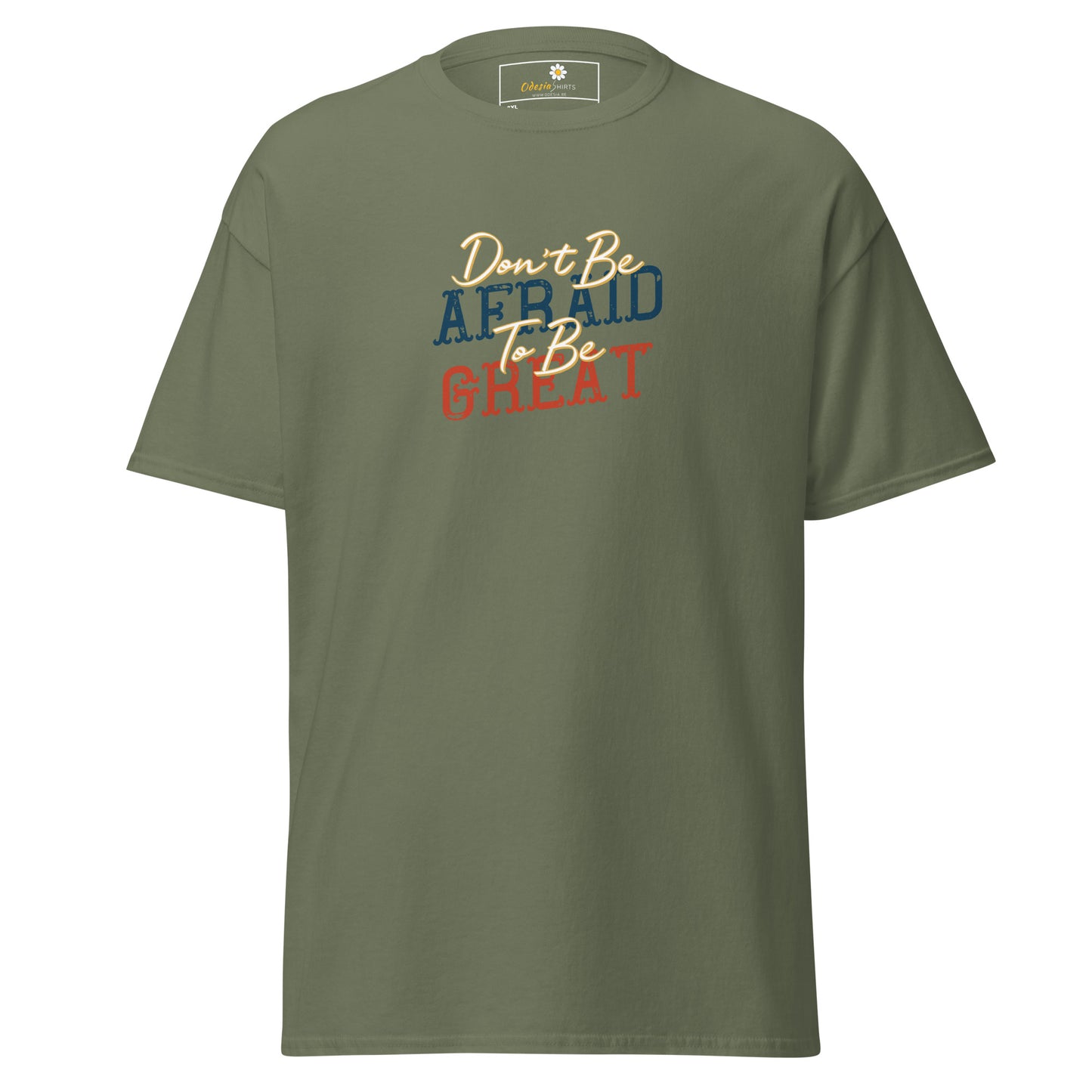 T-shirt classique pour homme - TEXTE N'AYEZ PAS PEUR D'ÊTRE GRAND - GRAND