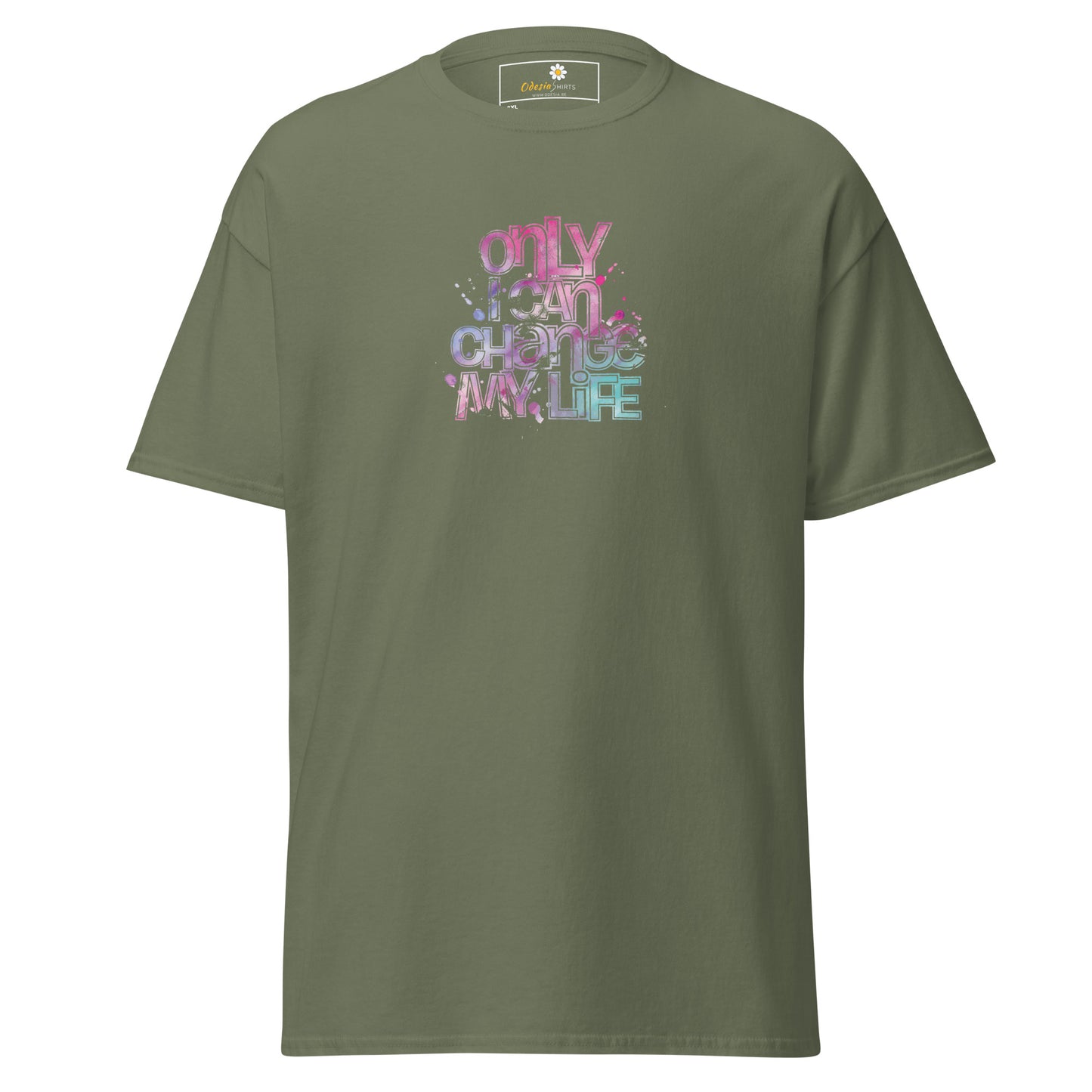 Heren klassiek t-shirt - TEKST ALLEEN KAN IK VERANDEREN - GROOT