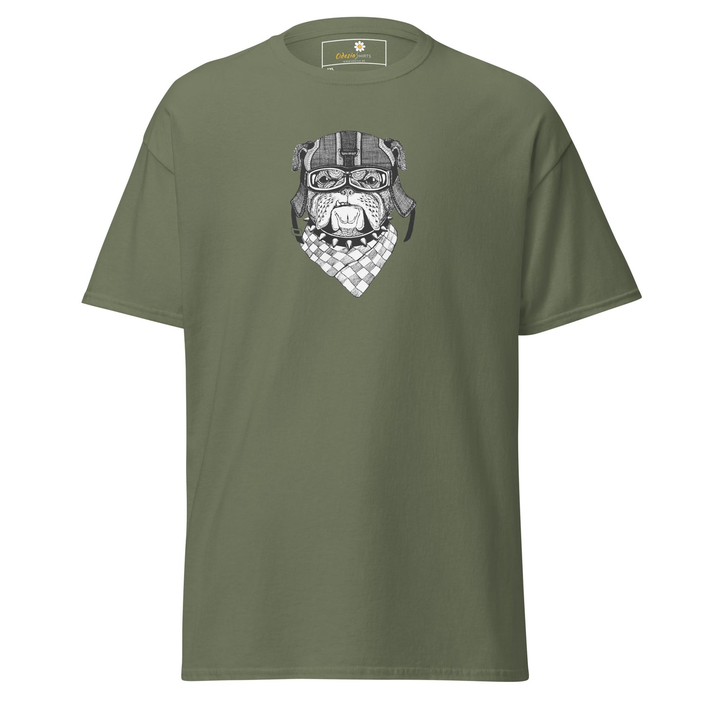 Unisex classic t-shirt - ANIMALS DOG HEAD BANDANA - BIG