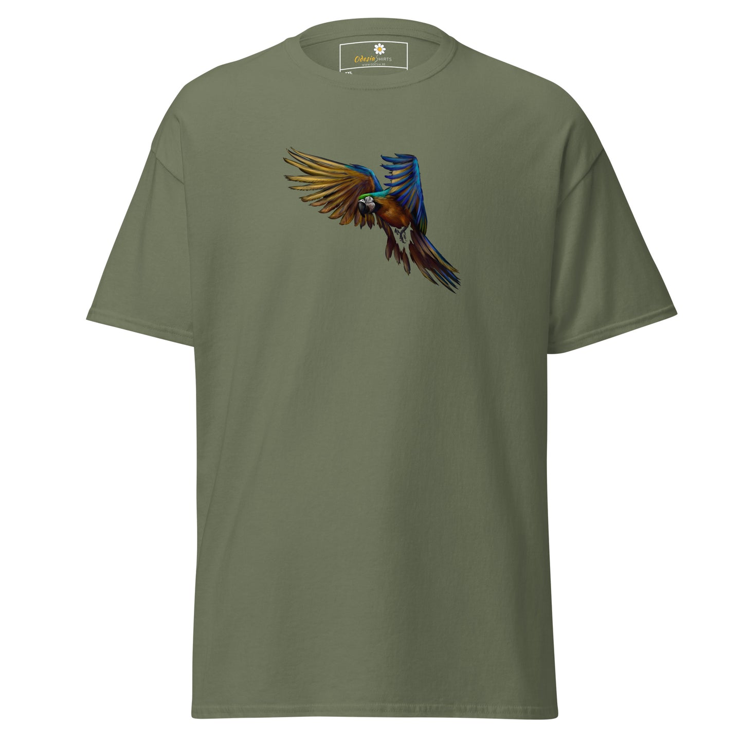 Heren klassiek t-shirt - WILDLIFE PARROT - GROOT