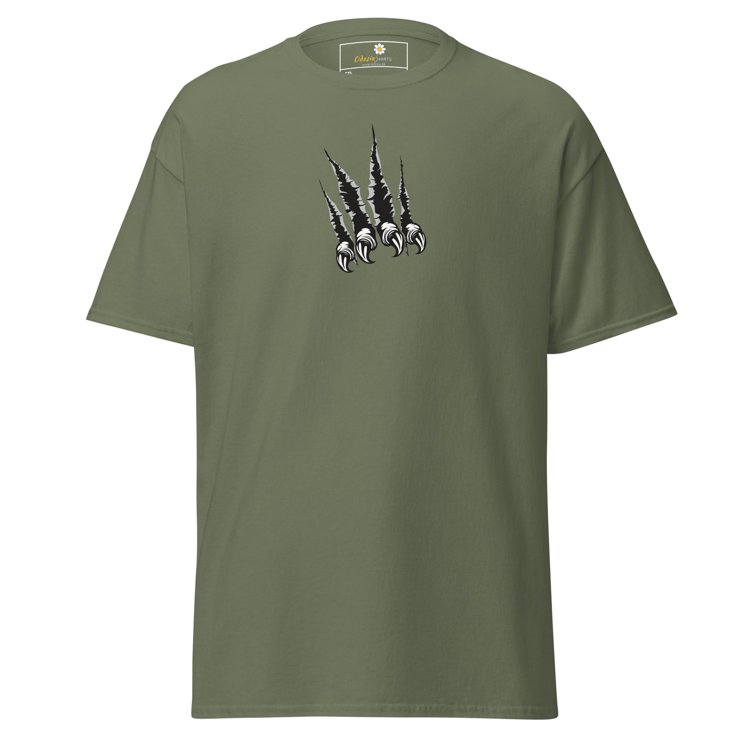 Klassiek heren t-shirt - WILDLIFE CLAWS - GROOT