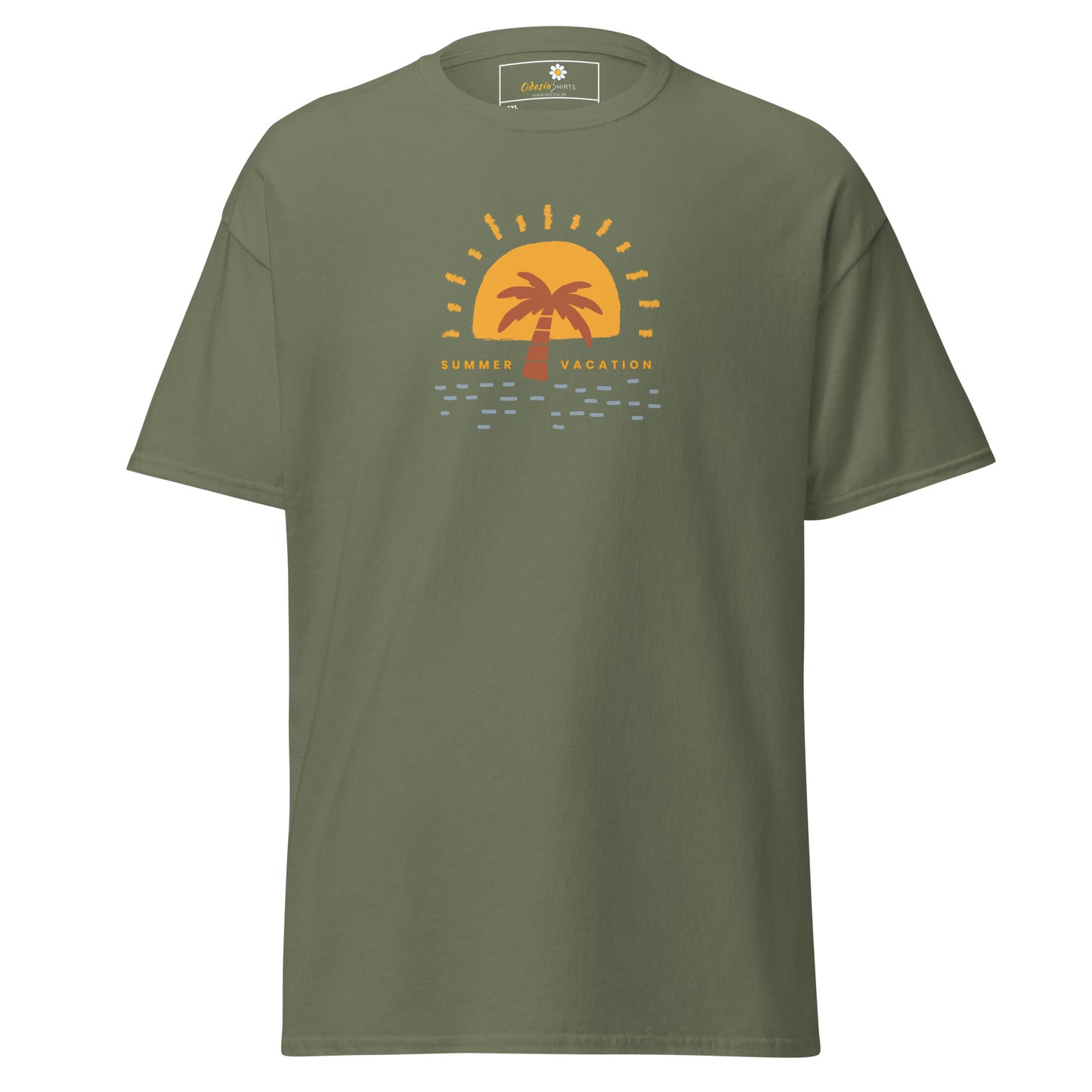 Heren klassiek t-shirt - ZOMERVAKANTIE - GROOT