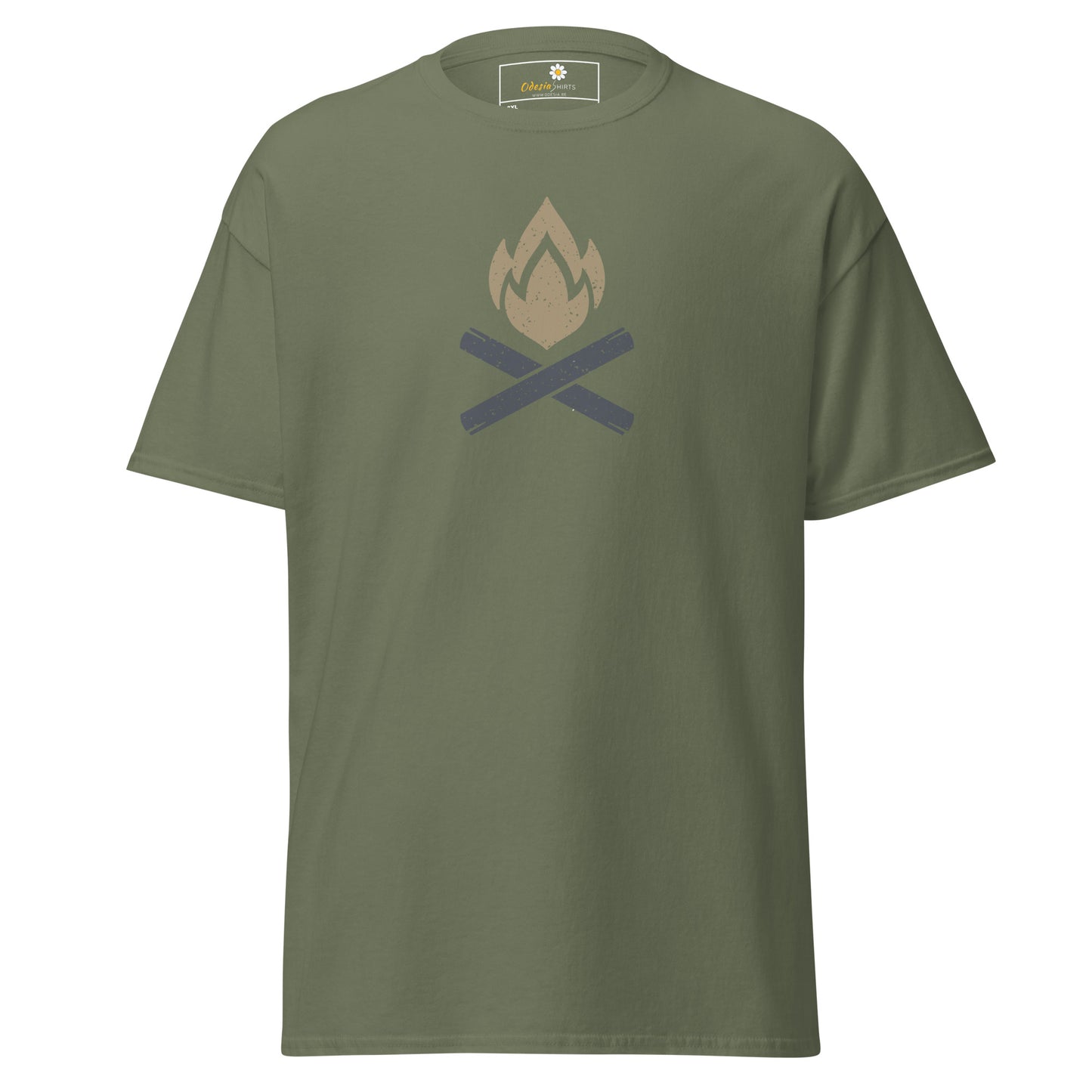 Unisex classic t-shirt - ADVENTURE CAMP FIRE - BIG