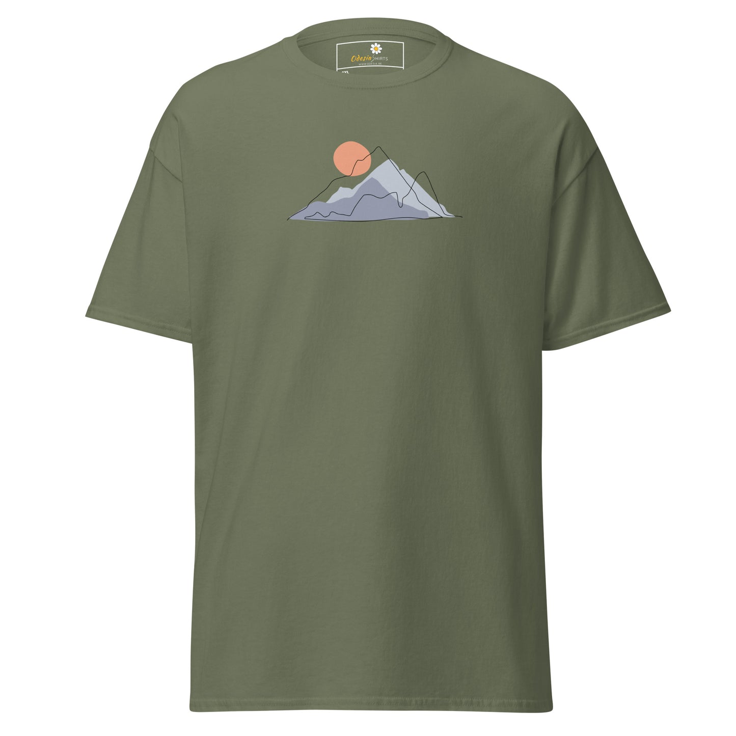 Unisex classic t-shirt - ADVENTURE MOUNTAIN SUNSET - BIG