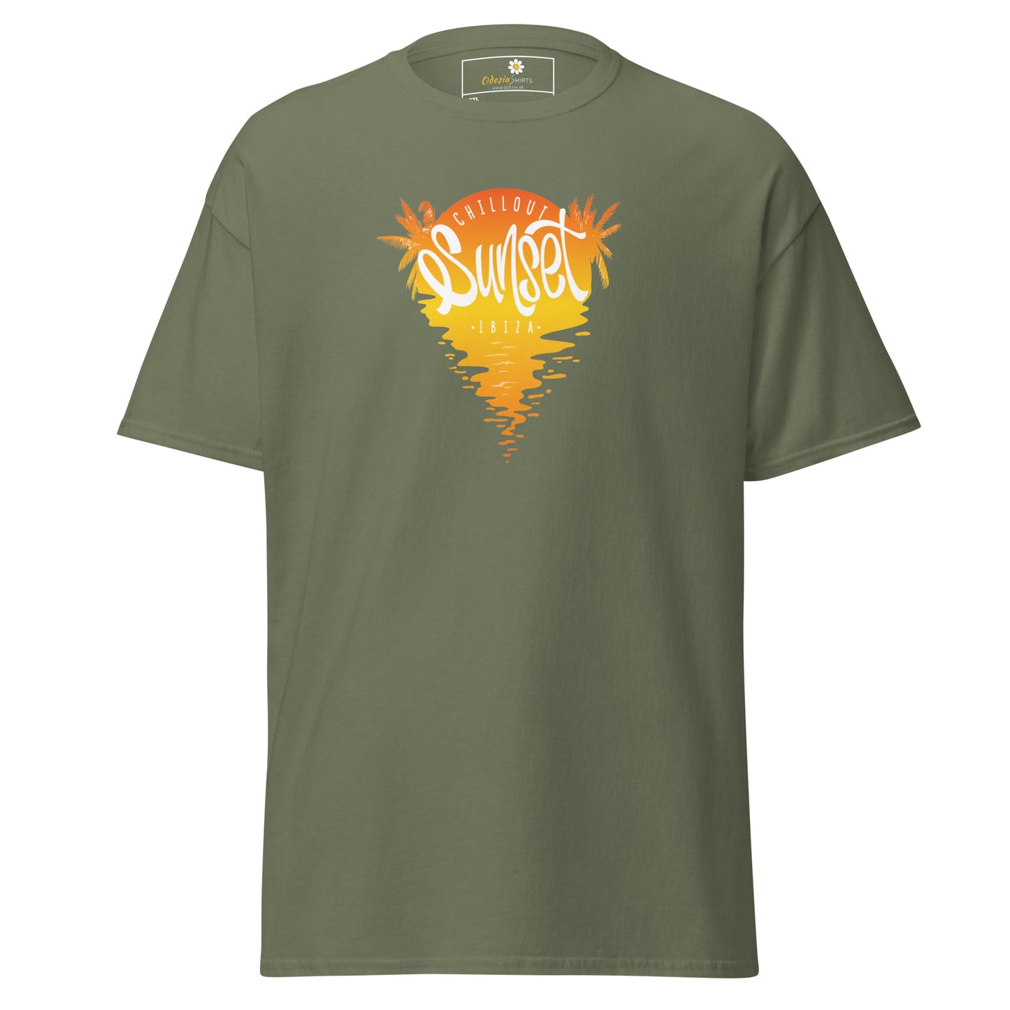 T-shirt classique pour homme - SUMMER IBIZA SUNSET - BIG