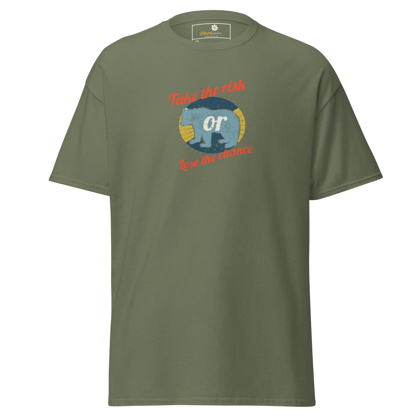 Unisex classic t-shirt - ADVENTURE TAKE THE RISK LOSE CHANCE - BIG