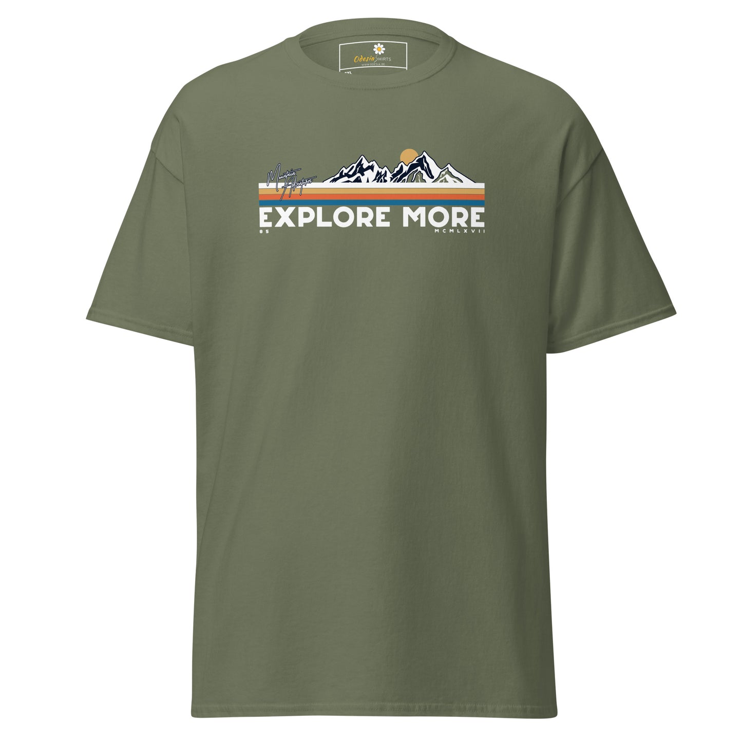 Unisex classic t-shirt - ADVENTURE EXPLORE MORE - BIG