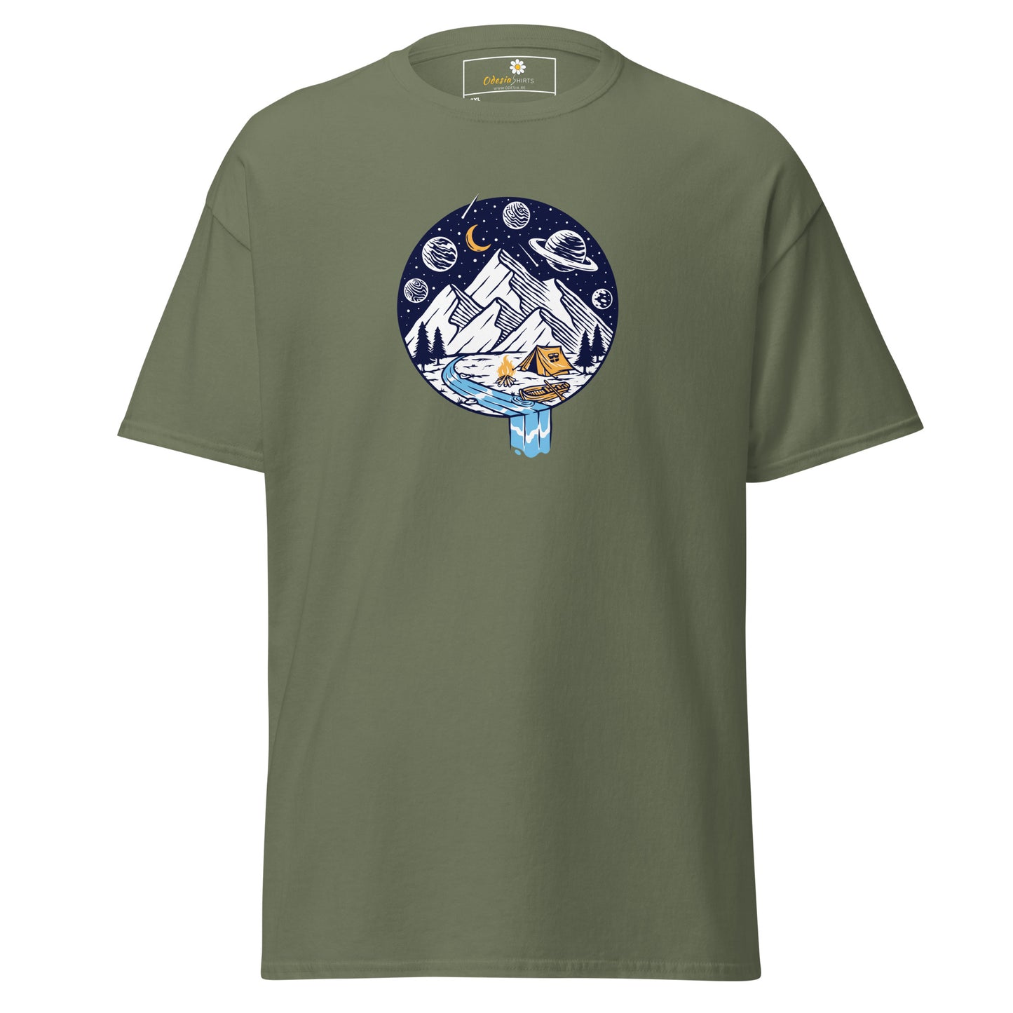 Unisex classic t-shirt - ADVENTURE NIGHT TENT - BIG