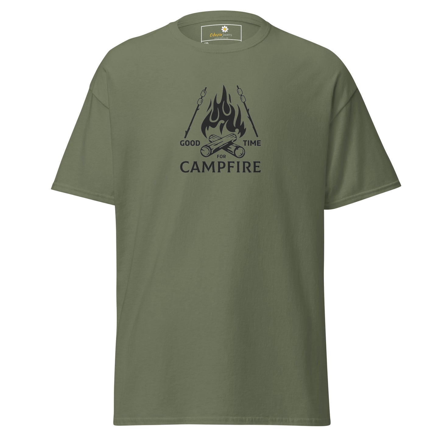 Unisex classic t-shirt - ADVENTURE GOOD TIMES CAMPFIRE - BIG