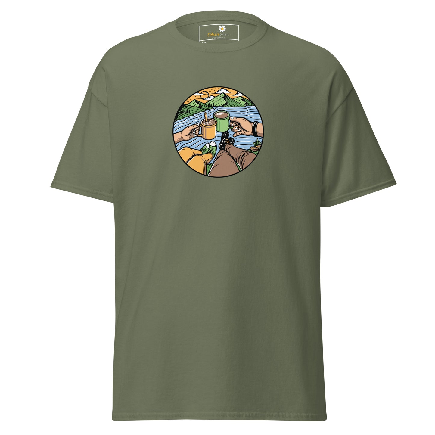 Unisex classic t-shirt - ADVENTURE NATURE TOGETHER - BIG