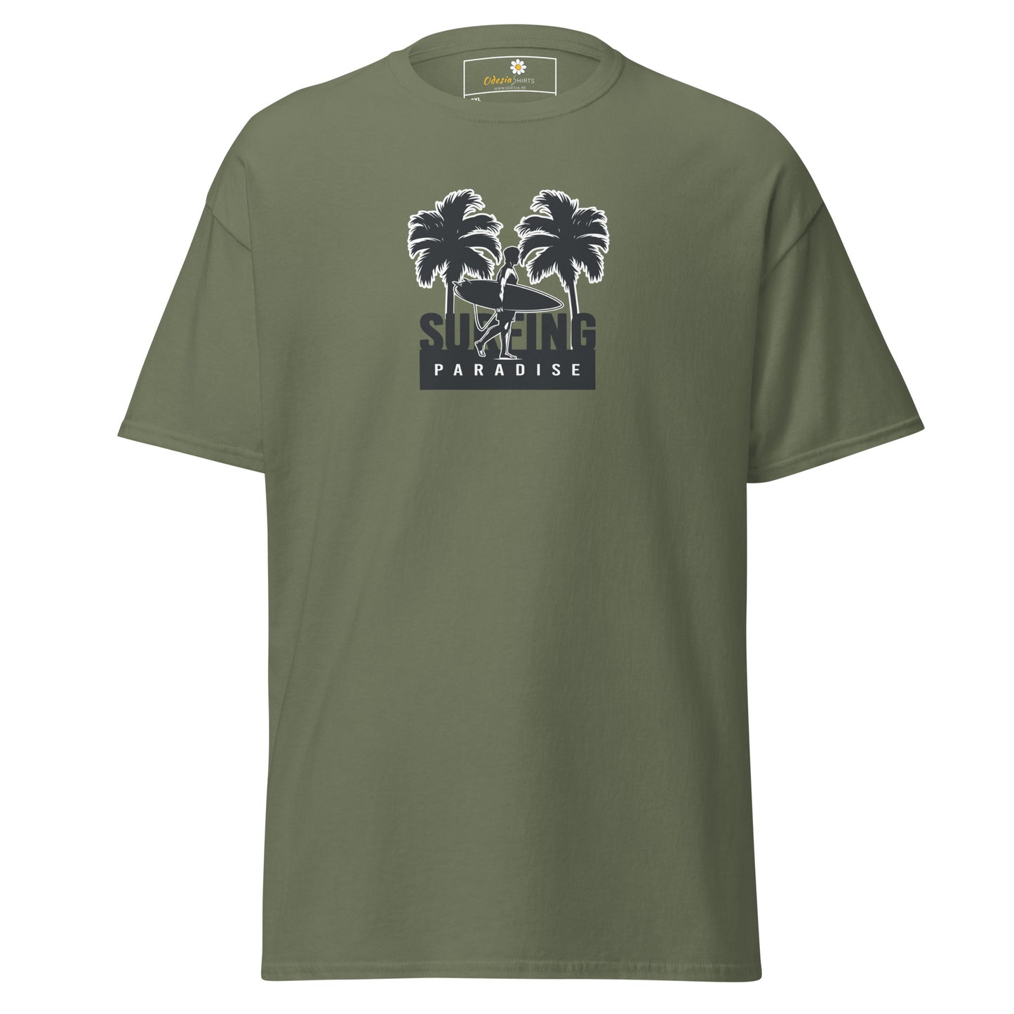 Heren klassiek t-shirt - SUMMER ISLAND TREES - GROOT